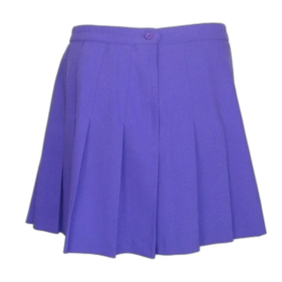 Vintage HEAD Tennis Skirt, 34", Purple, Pleated, Back Zip, Athletic wear - Picture 5 of 13